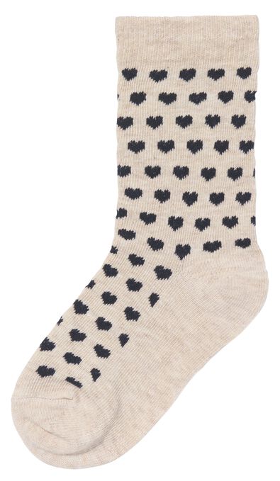 Kinder-Socken mit Baumwolle, 5 Paar graumeliert 23/26 - 4380071 - HEMA