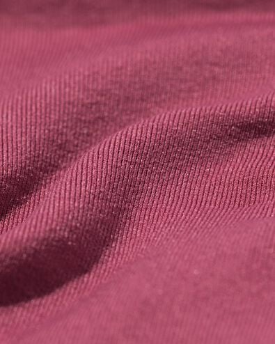 slip sans couture pour femme avec dentelle micro rose foncé XL - 19650148 - HEMA