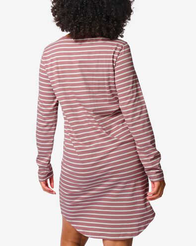 chemise de nuit femme en coton mauve XL - 23460109 - HEMA