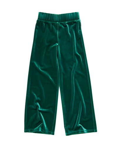 pantalon enfant velours vert 134/140 - 30822764 - HEMA