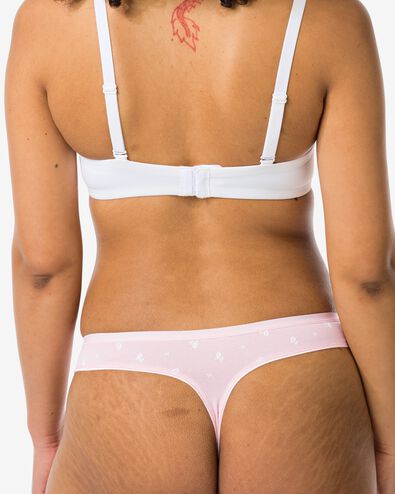 2 strings femme taille haute coton stretch - 19640930 - HEMA