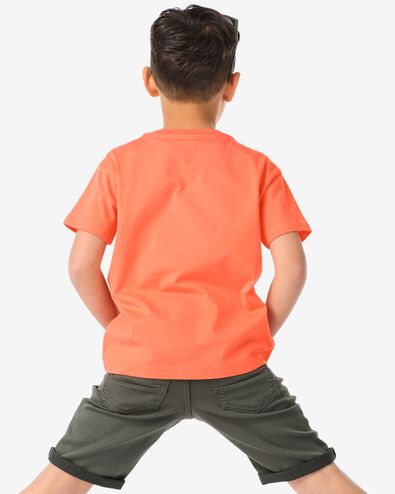 t-shirt enfant orange 146/152 - 30791583 - HEMA