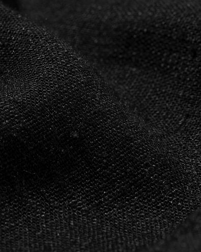 dames top Riley met linnen zwart zwart - 36259555BLACK - HEMA