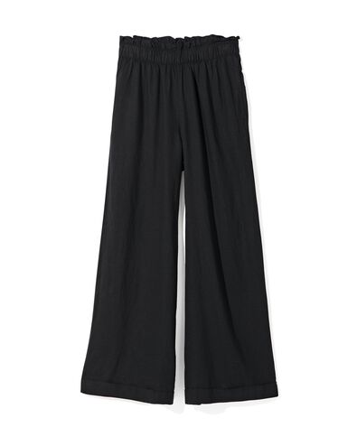 pantalon femme Raiza avec lin noir noir - 1000031349 - HEMA