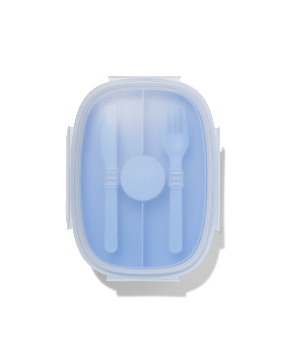 mobiel Of anders Petulance saladebox met koelelement blauw - HEMA