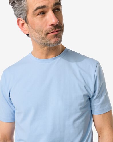 Herren-T-Shirt, mit Elasthananteil blau XXL - 2115228 - HEMA