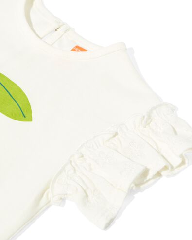 baby t-shirt citroen gebroken wit 62 - 33046351 - HEMA