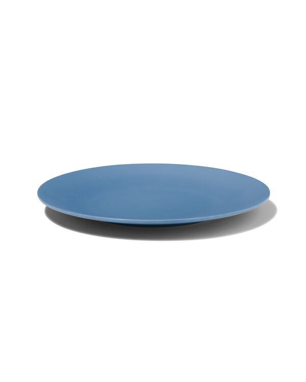 ontbijtbord Ø 21.5 melamine mat blauw - 80660045 - HEMA