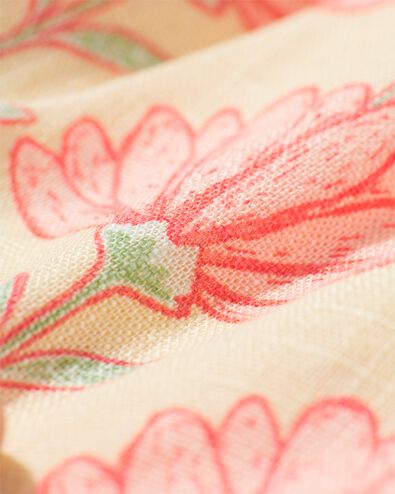 jupe-culotte enfant avec lin fleurs rose 134/140 - 30829134 - HEMA