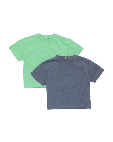 2er-Pack Baby-T-Shirts grün 98 - 33102157 - HEMA