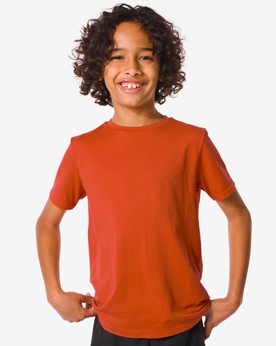 Kinder-Sportshirt, nahtlos orange 158/164 - 36090280 - HEMA