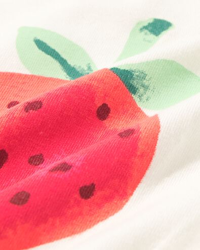 Newborn-Shirt, Erdbeere eierschalenfarben 62 - 33496613 - HEMA