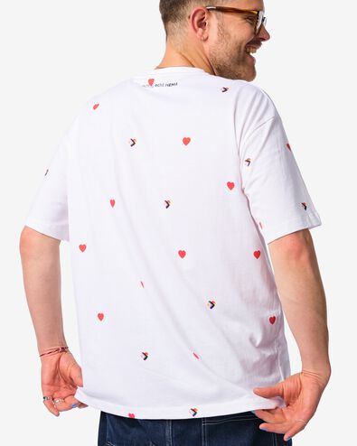 pride t-shirt voor volwassenen wit M - 36267262 - HEMA