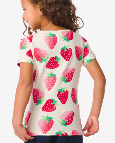 t-shirt enfant avec fraises pêche 134/140 - 30864161 - HEMA