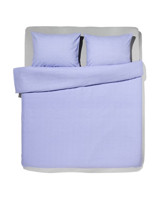 Bettbezug Flanell 240 x 200/220 Lavendel meliert  - 5770081 - HEMA