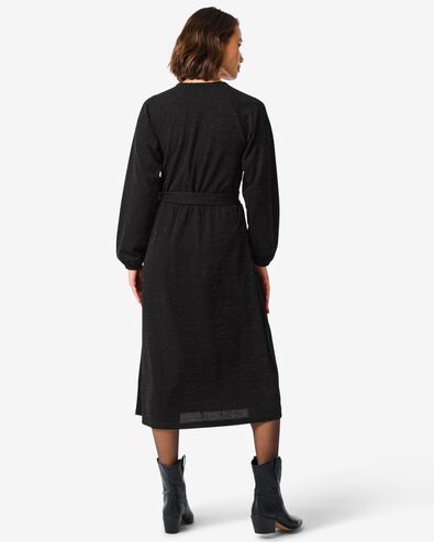 robe croisée femme Wani avec paillettes noir noir - 36248240BLACK - HEMA