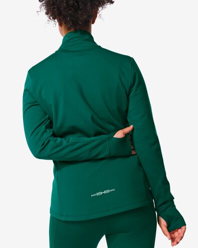 Damen-Sportjacke dunkelgrün M - 36090100 - HEMA