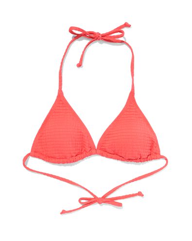 haut de bikini triangle femme corail XS - 22351186 - HEMA