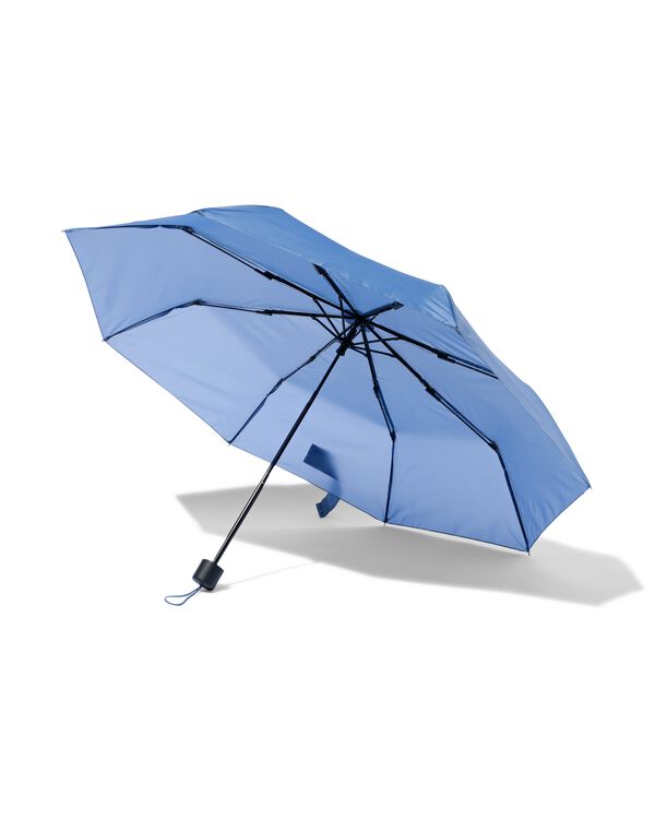opvouwbare paraplu blauw - 16890019 - HEMA