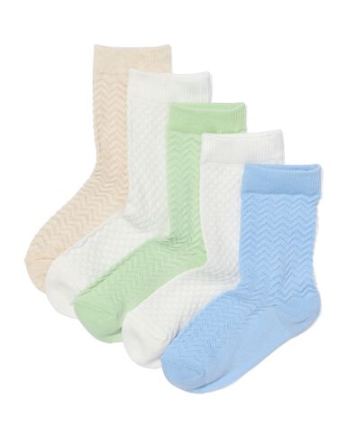 5er-Pack Kinder-Socken, mit Baumwolle bunt 27/30 - 4310257 - HEMA