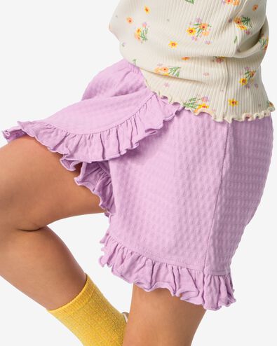 jupe-culotte enfant ajouré violet 86/92 - 30864460 - HEMA