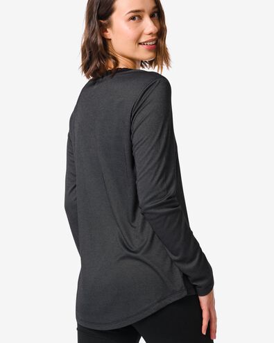 t-shirt de nuit femme avec viscose noir L - 23460268 - HEMA