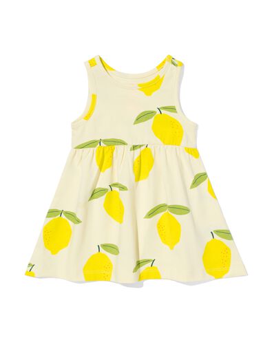 Baby-Kleid, ärmellos, Zitronen hellgelb 74 - 33047253 - HEMA