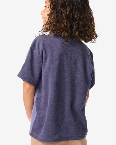 Kinder-T-Shirt, Frottee violett 134/140 - 30782678 - HEMA