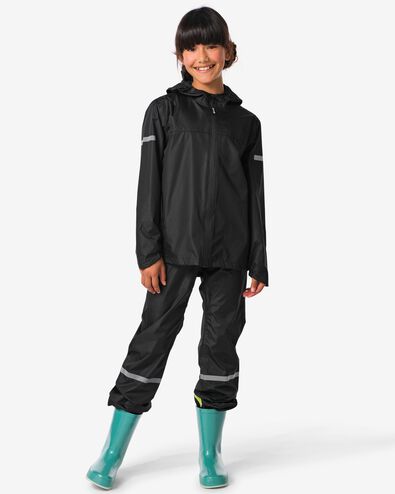 pantalon de pluie pour enfant léger imperméable noir 122/128 - 18440201 - HEMA