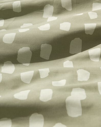 Bettwäsche, Soft Cotton, 240 x 200/220 cm, Punkte, grün - 5790187 - HEMA