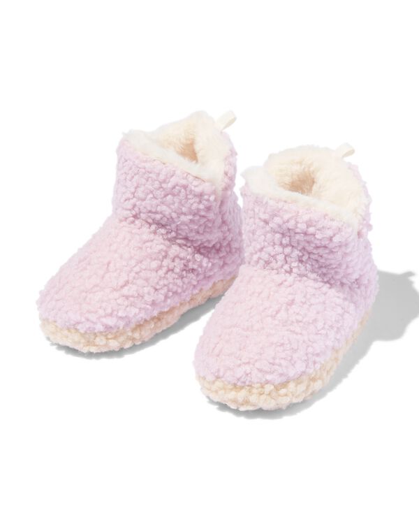 kinderpantoffels teddy paars paars - 18490280PURPLE - HEMA