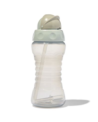 Trinkflasche mit Trinkhalm, 300 ml, grau - 33503030 - HEMA