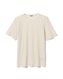 Herren-Loungeshirt, Baumwolle mit Waffeloptik beige XL - 23660774 - HEMA