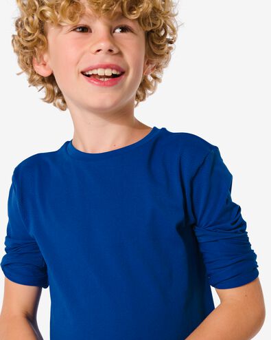 t-shirt de sport enfant sans coutures bleu vif - 36090351BRIGHTBLUE - HEMA