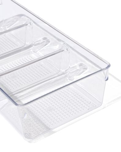 boîte de rangement en plastique à trois compartiments 34 x 15,2 x 7,5 - 39824000 - HEMA