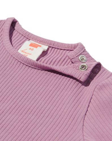 2er-Pack Baby-Shirts, gerippt rosa 92 - 33003256 - HEMA