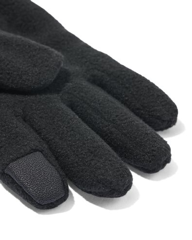 kinderhandschoenen met touchscreen zwart 134/140 - 16720233 - HEMA