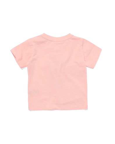 t-shirt bébé fleur pêche 68 - 33043752 - HEMA