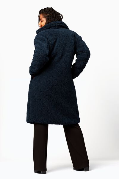 manteau femme bleu foncé