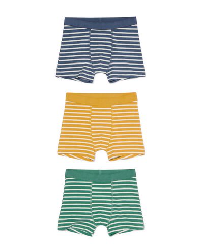 3 boxers enfant coton stretch - rayures multi 146/152 - 19210222 - HEMA