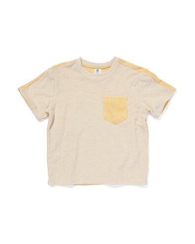 Kinder-T-Shirt, Frottee gelb 98/104 - 30782682 - HEMA