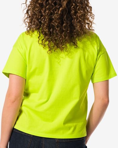 dames t-shirt Daisy groen XL - 36262954 - HEMA
