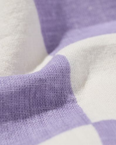 chemise enfant avec lin carreaux violet 110/116 - 30781670 - HEMA