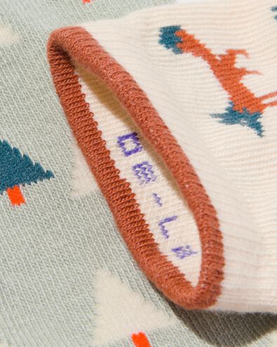 5 paires de chaussettes enfant riches en coton forêt multi 23/26 - 4330301 - HEMA