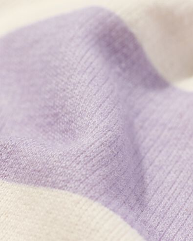 Baby-Shirt, Streifen, ungebleicht violett 68 - 33193442 - HEMA