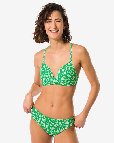 dames bikinibroekje middelhoge taille groen XL - 22351160 - HEMA