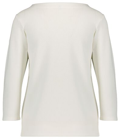 Damen-Shirt, Struktur eierschalenfarben L - 36289659 - HEMA