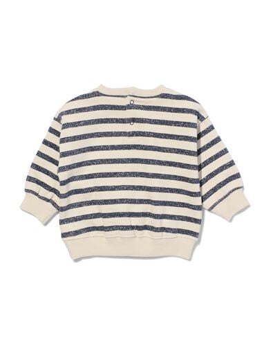 baby sweater strepen écru 68 - 33111972 - HEMA