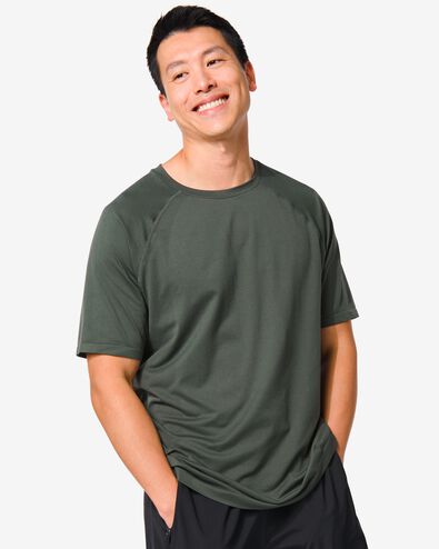 t-shirt de sport homme sans coutures vert - 36090236GREEN - HEMA
