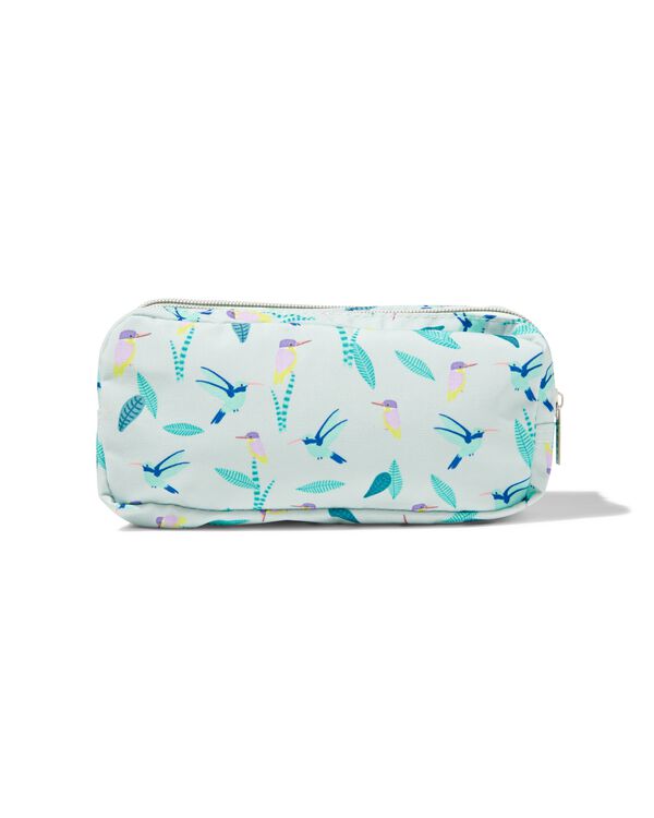 etui met dubbele rits vogels - 14430102 - HEMA